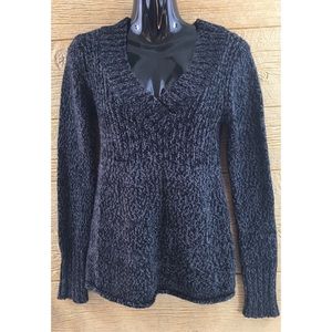 Arizona Women's Sweater Size Large Black Gray Warm